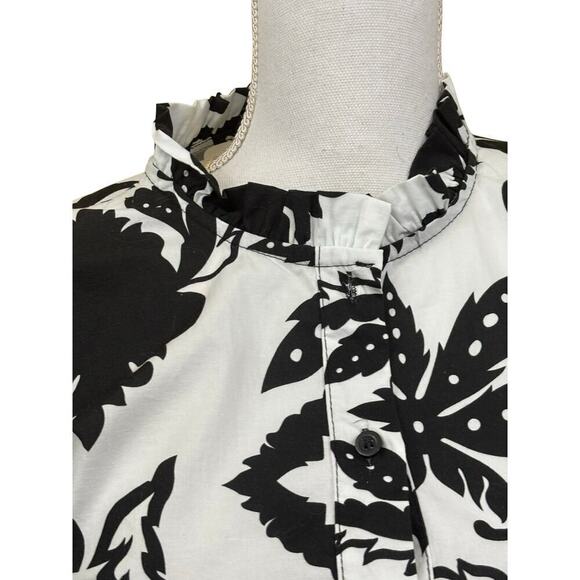 Sofia Delia Mini dress, black/white, one size, NWT, graphic, minimalist, tiered - Picture 4 of 7